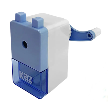 Apontador de Mesa Manual com Depósito Kaz Azul