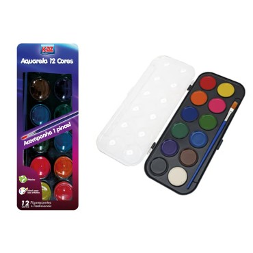 Aquarela Kaz 12 Cores