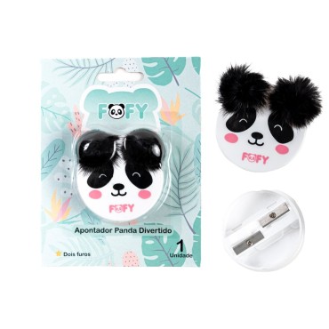 Apontador 2 furos Panda Divertido - FOFY