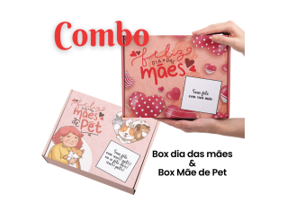 Papelaria -  Combo Box extra Dia das Mães + Mãe de Pet