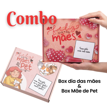 Papelaria -  Combo Box extra Dia das Mães + Mãe de Pet