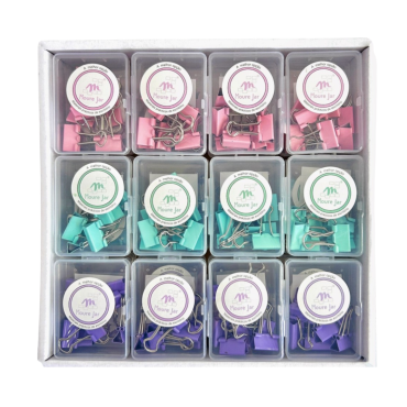 Binder Clip de Metal 8 Unidades