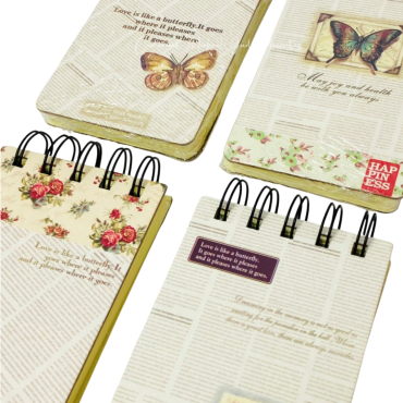 Bloco de notas Happiness – Vintage