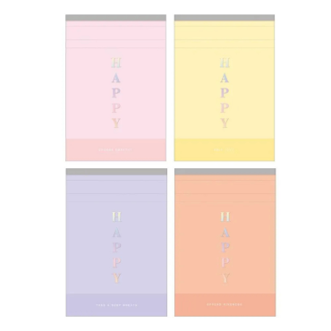 Bloco de notas pautado Happy 10,4×15,2 cm – Tilibra