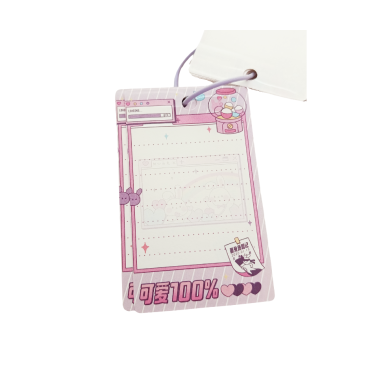 Bloco de notas Sweetheart Coelho Cute com Elástico