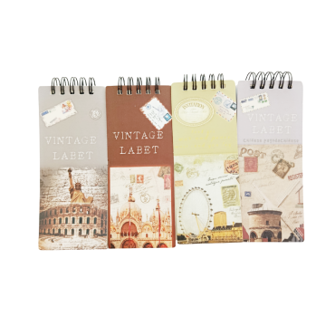 Bloco de notas Vintage Label – Viagem Antiga