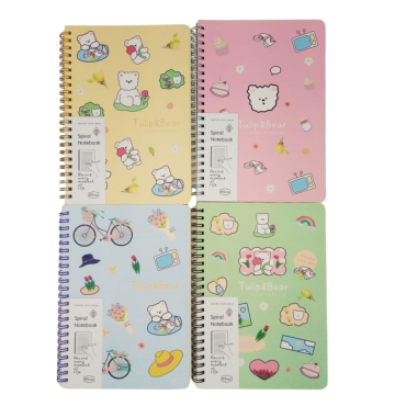 Caderno A5 Tulip & Bear