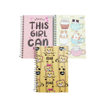 Caderno A5 Várias capas - Nova Mix