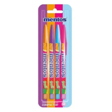 Caneta Esferográfica Jet Lux Mentos – kit 4 cores - Compactor
