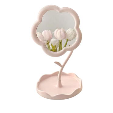 Espelho de Mesa Flor 30×17 cm com Base