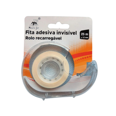 Fita Adesiva transparente com suporte