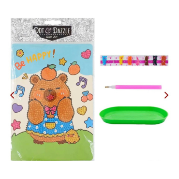 Kit Cartela Pintura Diamante Capivara 