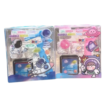 Kit de Carimbos Roller com Tema Astronauta