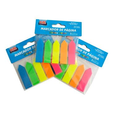 Marcador de Página Adesivo Neon - Kaz