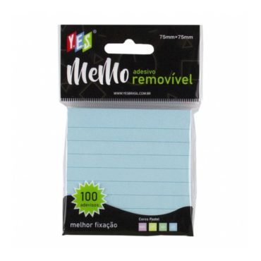 Notas autoadesivas - Sticky Notes Azul Pastel 75×75mm – Yes 