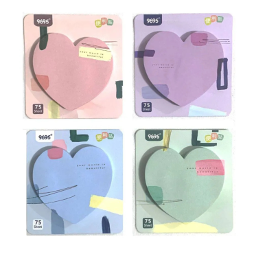 Notas autoadesivas - Sticky Notes Bloco Coração Pop