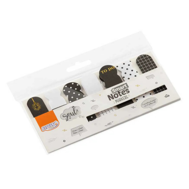 Papelaria - Notas autoadesivas - Sticky notes Smart Notes Markers Black – BRW