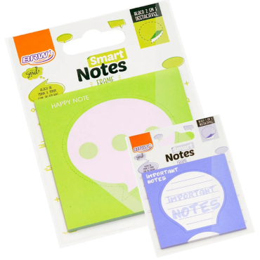 Papelaria - Notas autoadesivas 2 em 1 Frame BRW 75x75mm