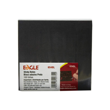 Papelaria - Notas autoadesivas Pretas 73×73 mm - Eagle