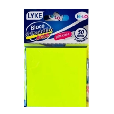 Papelaria - Notas eletrostáticas - NEON 76×76mm – Lyke 