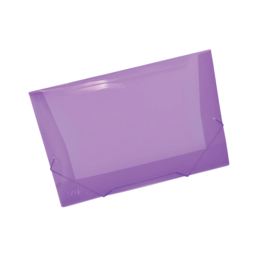 Papelaria - Pasta com Aba Elástica A5 Roxo - Kaz