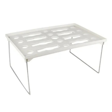 Papelaria - Prateleira Retangular para organização 30x20cm Branca Dobrável