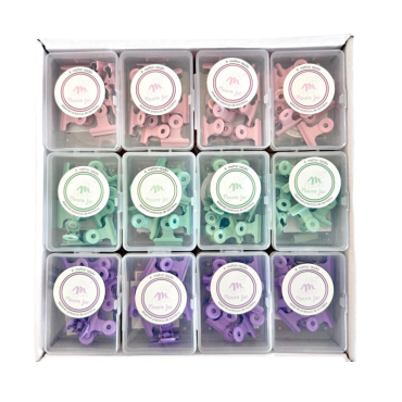 Papelaria - Prendedor de Papel Clip de Metal - 8 Unidades