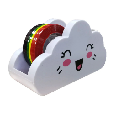 Papelaria - Suporte Dispenser De Fita Adesiva Nuvem com Fita adesiva Arco-íris