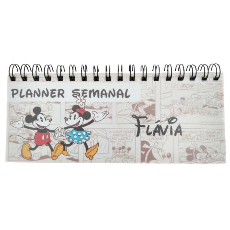 Planner semanal Mickey&Minnie Vintage