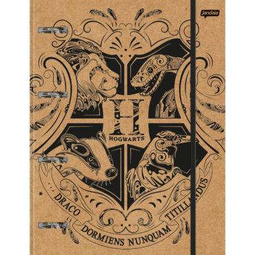 Papelaria - Caderno argolado capa dura Harry Potter