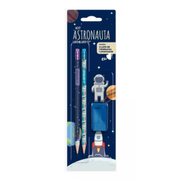 KIT LAPIS HB ASTRONAUTA LEO & LEO